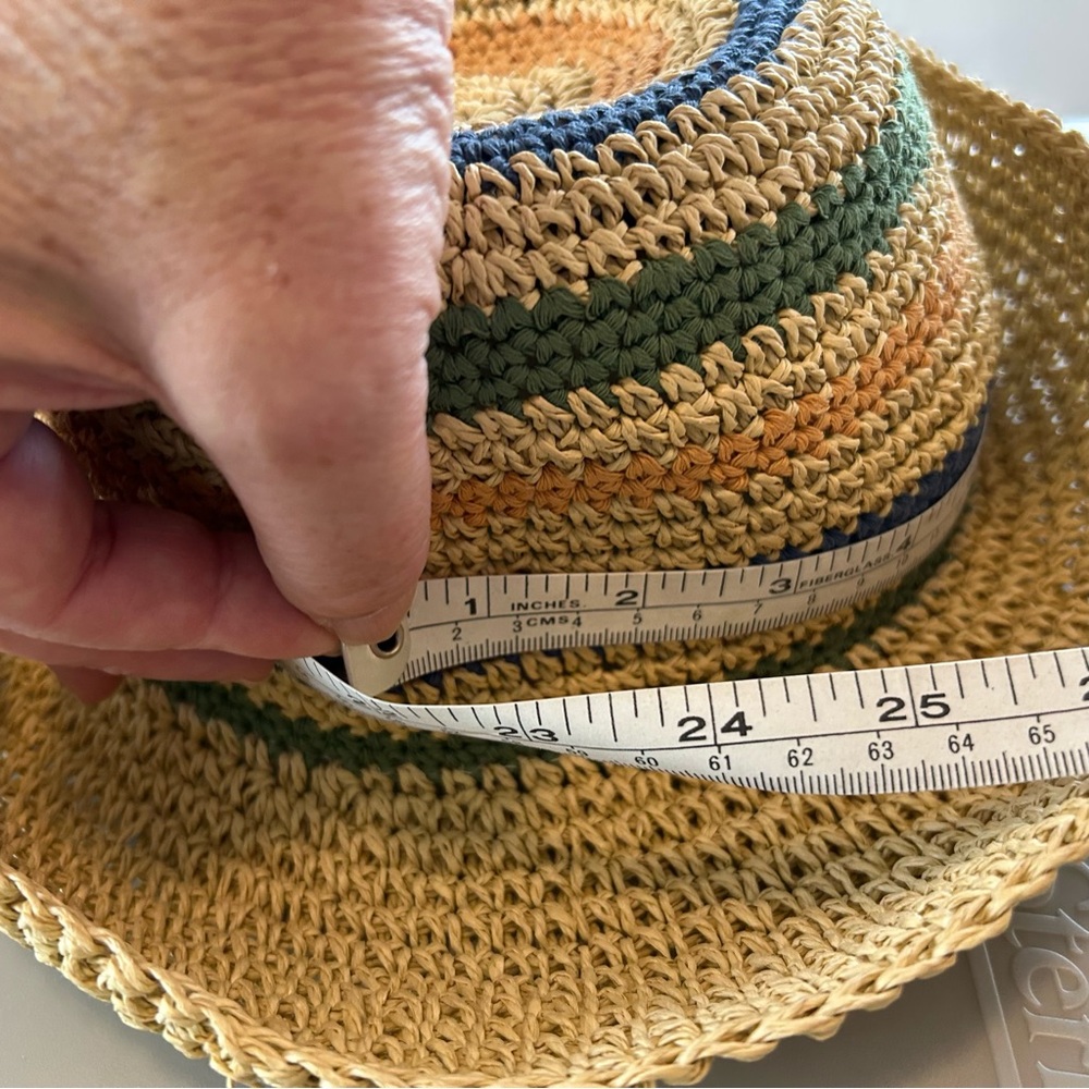 Daniele Meucci Italian Made Straw Hat. OS. - Picture 6 of 8